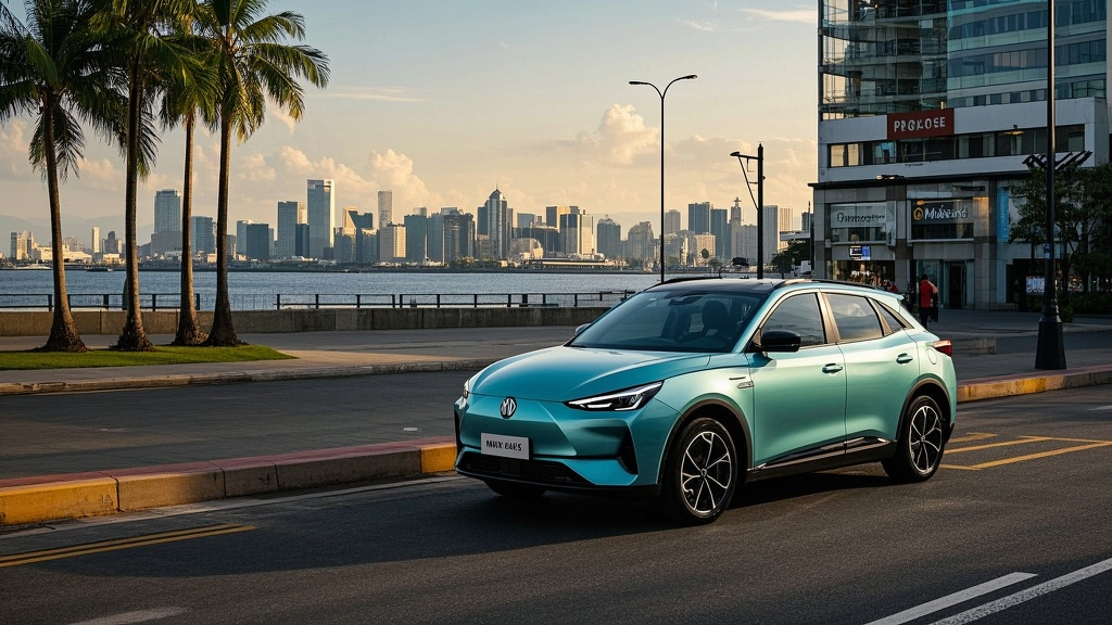 MG MG 4 2024 export logistics route from Guangzhou to Manila Port via RoRo/containerized sea freight