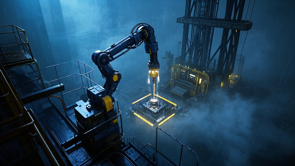 智能油田自动化联动示意