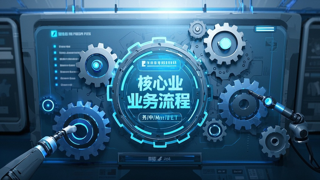 企业核心业务流程与软件架构的深度匹配示意图