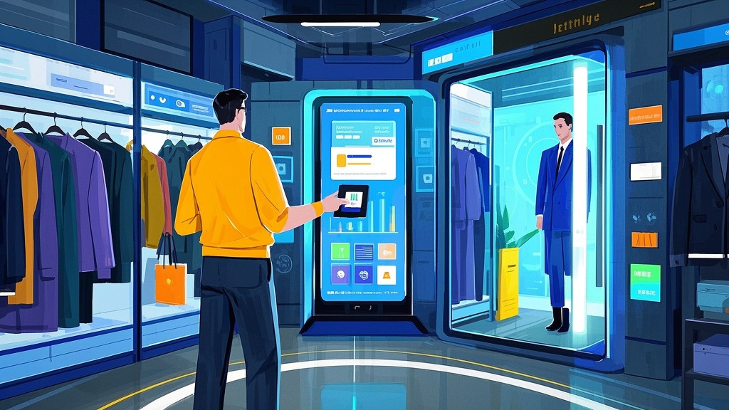 智能导购与AR试衣效果示意