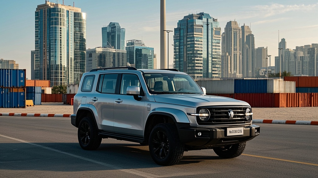 Great Wall Tank 300 2024 exterior and interior view in desert environment