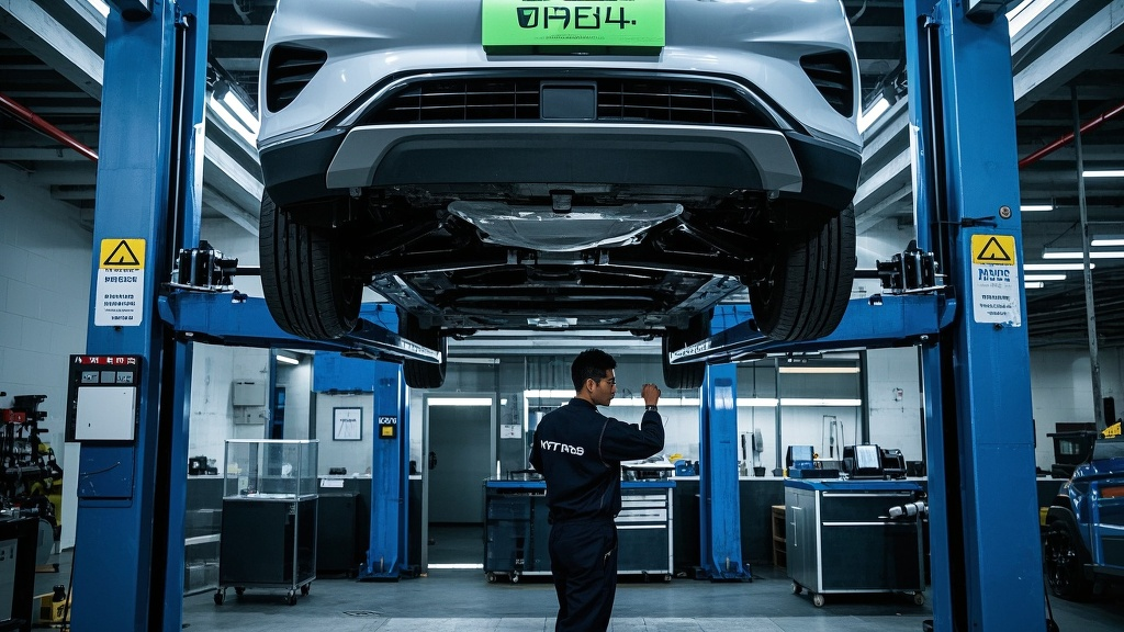 2024款比亚迪 元Plus 正在进行发动机舱保养检查