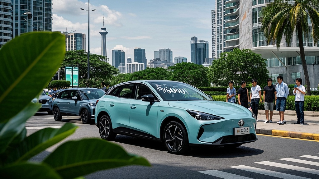 MG MG 4 2024 export logistics flow from Guangzhou to Manila via Ro-Ro or containerized sea freight