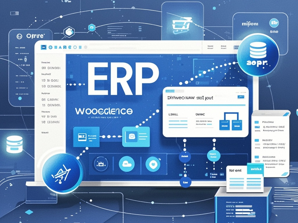 多平台ERP对接示意图