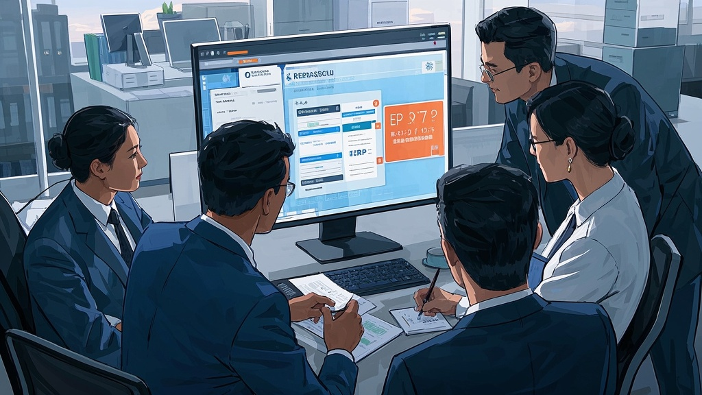 工业视觉与ERP融合流程示意