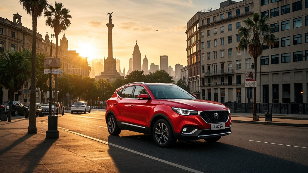 MG Motor ZS 2025 being prepared for export at Guangzhou, destined for Mexico via Veracruz Port