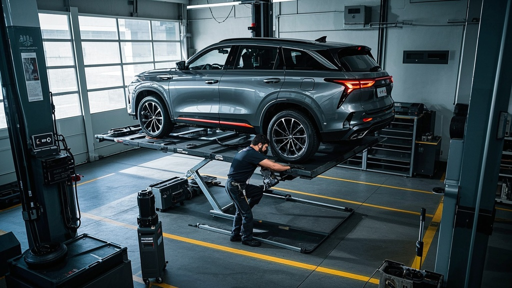 2024款长安 CS75 Plus 正在进行发动机舱保养检查